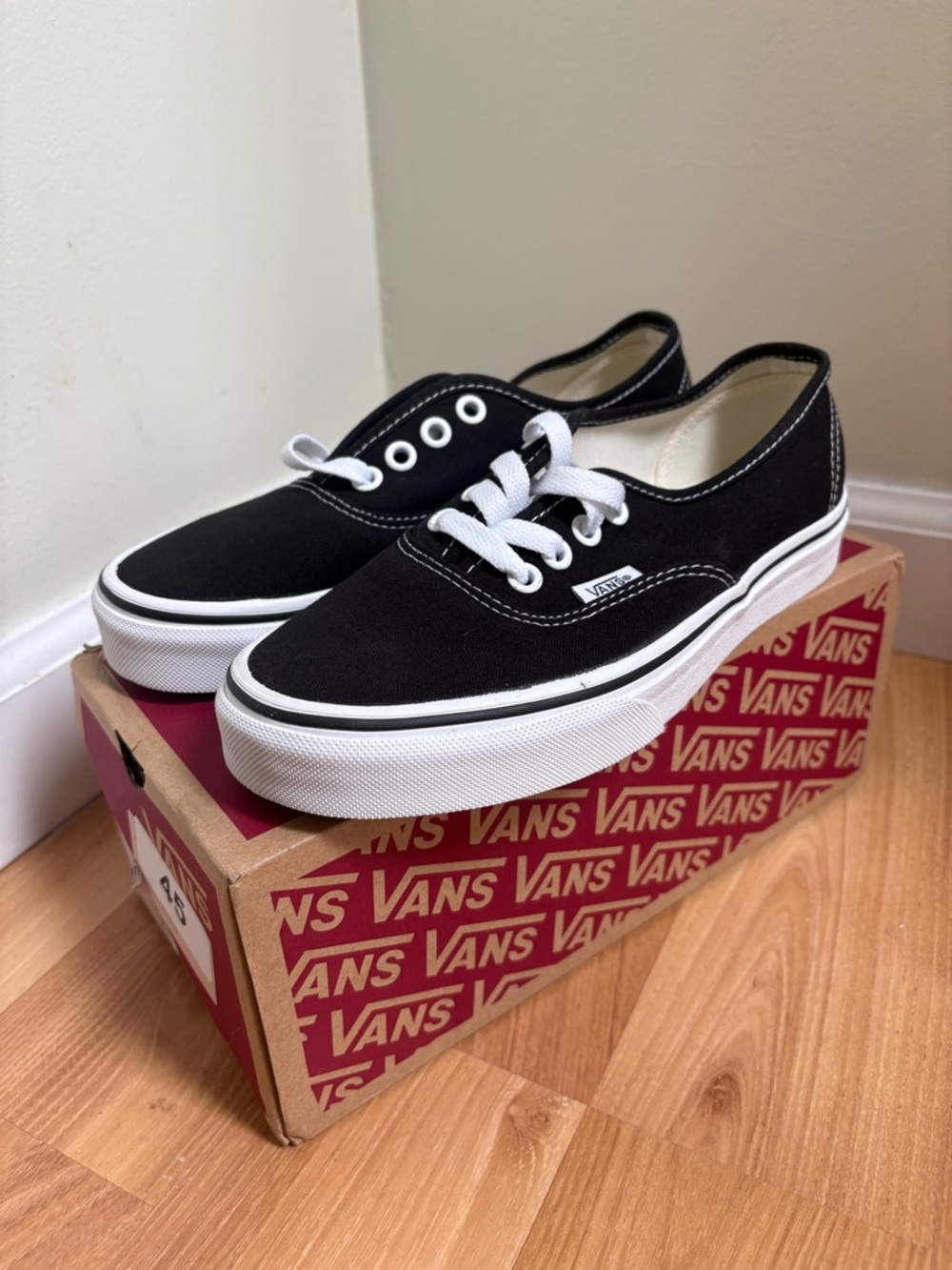 Vans Black & White Women’s Low-Top Canvas Sneakers